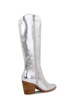 Melody Metallic Knee High Cowboy Boots - Elena Rae Co.