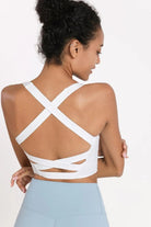 Crisscross Open Back Cropped Sports Cami - Elena Rae Co.