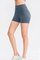 Wide Waistband Sports Shorts - Elena Rae Co.