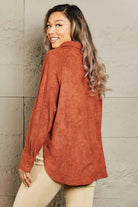 HYFVE Impressive Vibe Suede Button Down Shirt - Elena Rae Co.