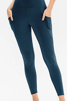 Slim Fit Long Active Leggings with Pockets - Elena Rae Co.