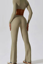 Slim Fit High Waist Long Sports Pants - Elena Rae Co.