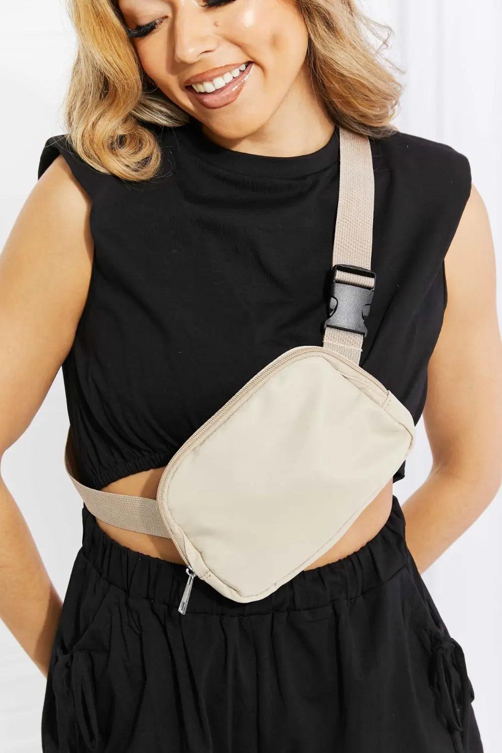 Buckle Zip Closure Fanny Pack - Elena Rae Co.