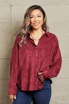 HYFVE Impressive Vibe Suede Button Down Shirt - Elena Rae Co.